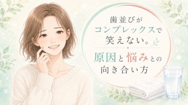 歯並びがコンプレックスで笑えない。原因と悩みとの向き合い方