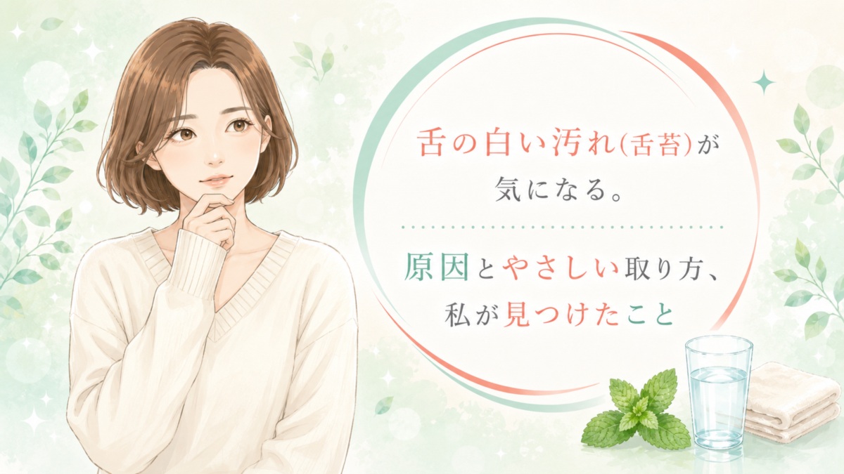舌の白い汚れ(舌苔)が気になる。原因とやさしい取り方、私が見つけたこと
