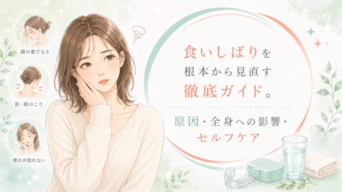 食いしばりを根本から見直す徹底ガイド。原因・全身への影響・セルフケア