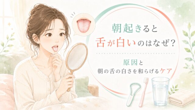 朝起きると舌が白いのはなぜ？原因と朝の舌の白さを和らげるケア